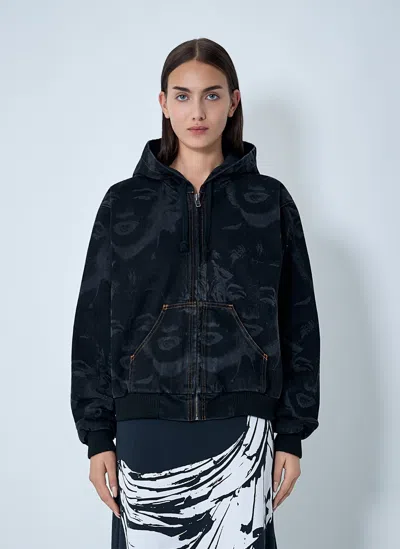 VAQUERA MARILYN DENIM HOODED JACKET