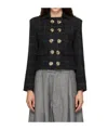 Vaquera Melton Shrunken Wool Jacket In Blue