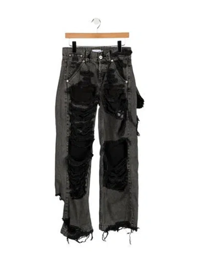 Pre-owned Vaquera Mid-rise Wide Leg Jeans In Black