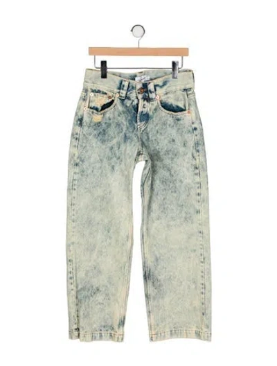 Pre-owned Vaquera Mid-rise Wide Leg Jeans In Green