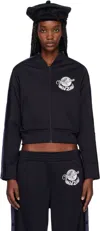 Vaquera Navy Snap Track Jacket In Navy