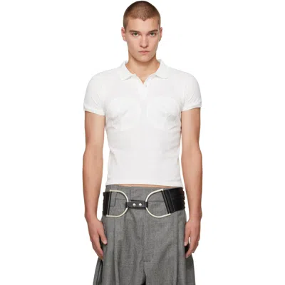 Vaquera Off-white Bullet Bra Polo In Off White