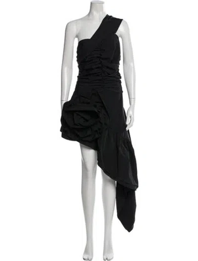 Pre-owned Vaquera One-shoulder Sleeveless Top In Black