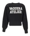 Vaquera Women Shoulderpad Sweatshirt Knit In Black
