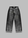 Vaquera Painted Workwear Pants In Gray