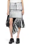 Vaquera Zip-detail Ruffled Skirt In Multi