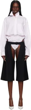 Vaquera Black Chap Shorts In Pink