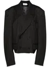 Vaquera Pinstripe Blazer In Grey