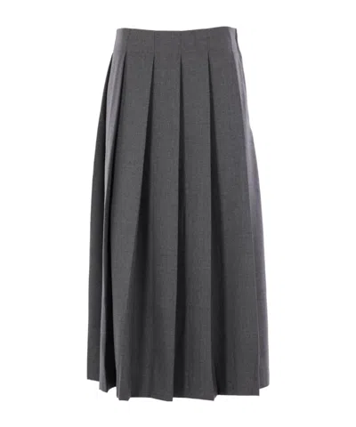 VAQUERA PLEATED MIDI SKIRT