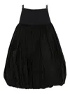 Vaquera Pleated Skirt In Black