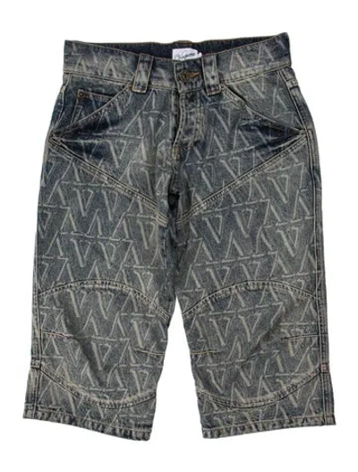 Pre-owned Vaquera Printed Knee-length Shorts In Blue