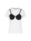 Vaquera Printed T-shirt "bra" In White