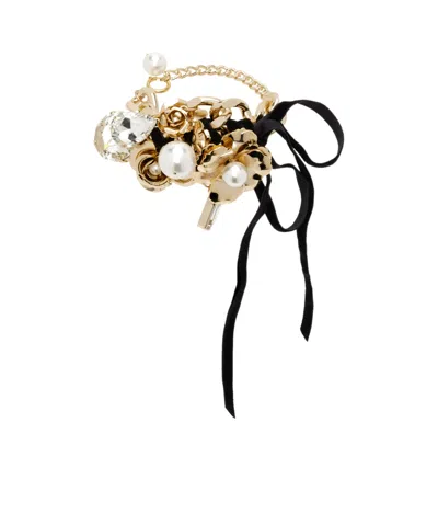 Vaquera Regal Lace-up Design Bracelet In Gold