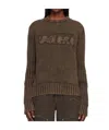 Vaquera Rib Knit Sweater In Green