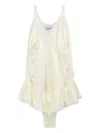 Vaquera Ruffled Lace Dress In White