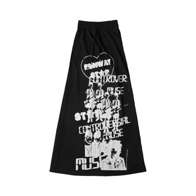 Pre-owned Vaquera Runway Star Skirt 'black' | Women's Size Xl