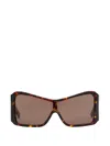 Vaquera Shield-frame Sunglasses In Brown