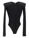 Vaquera Shoulder-pad Long-sleeve Body In Black