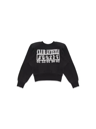 Vaquera Shoulder Pad Sweatshirt In Black