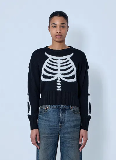 Vaquera Skeleton Sweater In Black