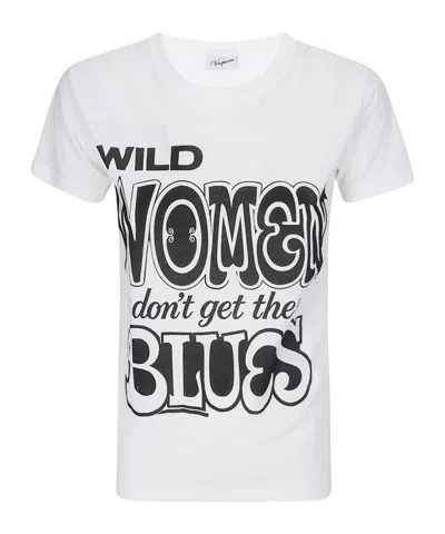 Vaquera Slogan-print Cotton T-shirt In White