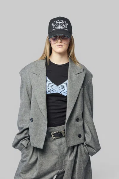 Vaquera Slouchy Blazer Woven In Grey