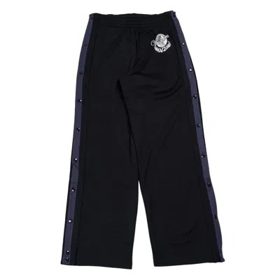 Vaquera Snap Track Pants In Black/navy In Blu Navy