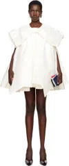 Vaquera Ssense Exclusive Bridal Capsule Bow Minidress In White