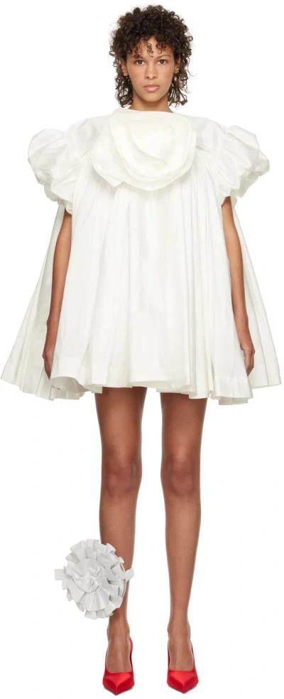 Vaquera Ssense Exclusive White Sierra Minidress In 2 Ivory