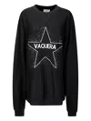 Vaquera Women Oversized Sweat Shirt Knit In Black