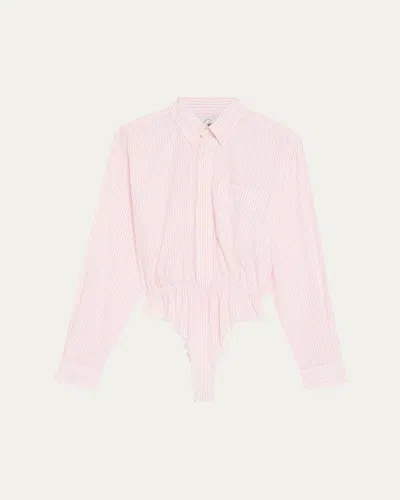 Vaquera Striped Button-down Bodysuit