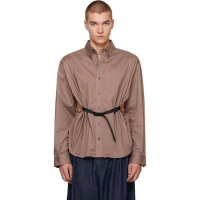 Vaquera Taupe Belted Shirt