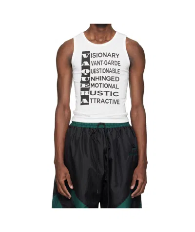 Vaquera Text-print Tank Top In White