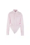 Vaquera Striped Bodysuit In Pink