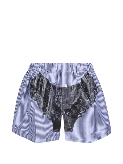 Vaquera Trompe L'oeil Boxer Shorts In Brown