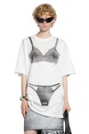Vaquera Trompe L'oeil Women T-shirt In Gray