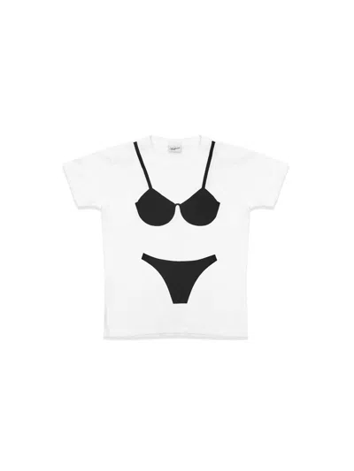 Vaquera Tromper The Oeil Heel Tee In White