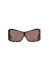 Vaquera Shield-frame Sunglasses In Brown