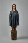 Vaquera Western Button Down Woven In Black