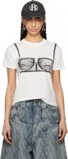 Vaquera Trompe-l'oeil T-shirt In Blanc De Blanc