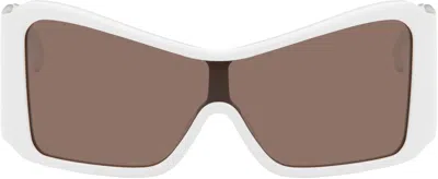Vaquera White Shield Sunglasses