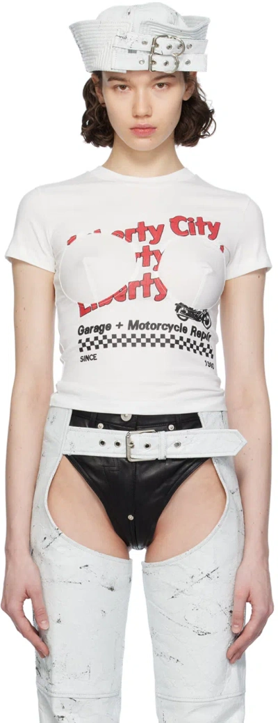 Vaquera Womens Titty T-shirt In White