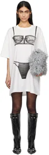Vaquera Women Trompe Loeil Tall Tee Knit In Blanc De Blanc
