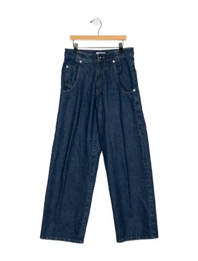 Pre-owned Vaquera Wide Leg Pants In Blue