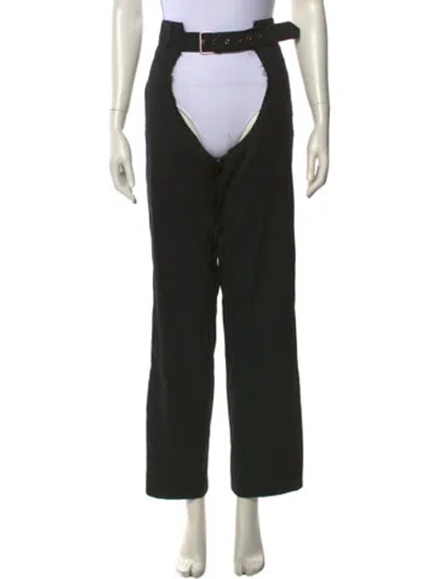 Pre-owned Vaquera Wide Leg Pants W/ Tags In Black