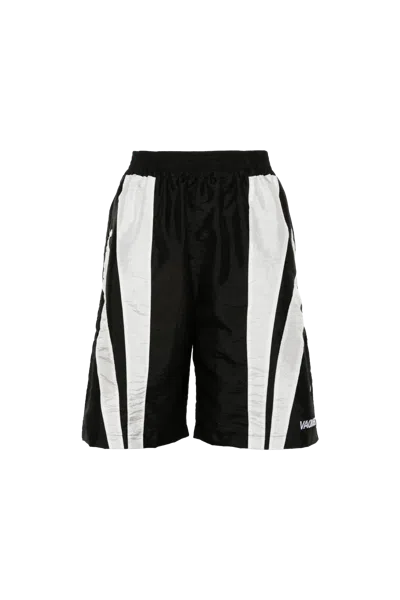 Vaquera Winderbreaker Embroidered-logo Shorts In Black