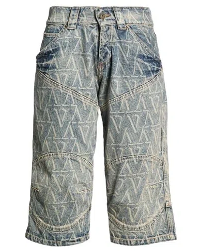 Vaquera Woman Denim Shorts Blue Size 27 Cotton