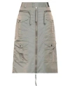 Vaquera Woman Midi Skirt Military Green Size Xs Nylon, Polyester In Green