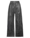 Vaquera Woman Pants Steel Grey Size 27 Cowhide In Grey