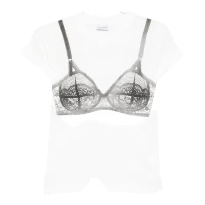 Vaquera Women Bra T-shirt In White